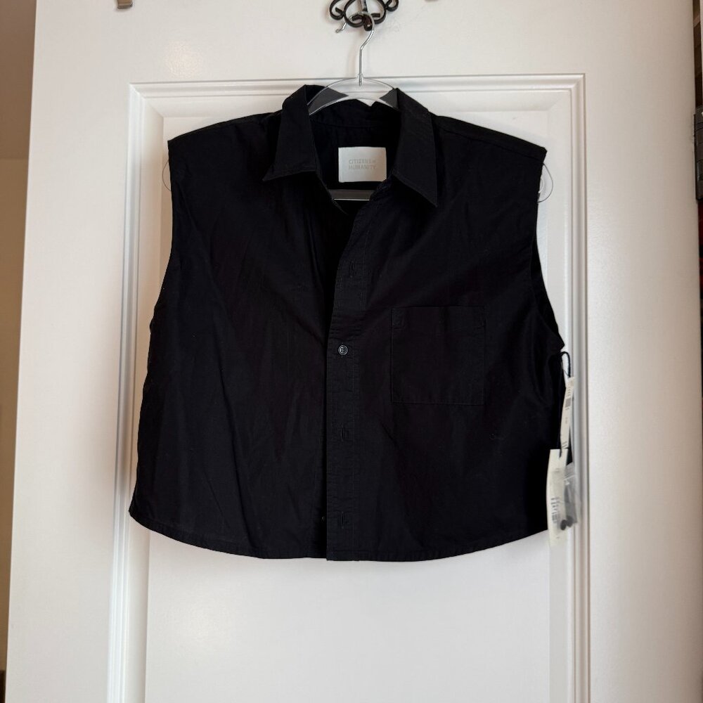 Citizens of Humanity Anders Sleeveless Buttondown Shirt Size M NWT